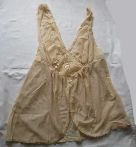 DDR Dessous sexy Negligé beige Dederon Gr. m88 Marke Graziella (159661)