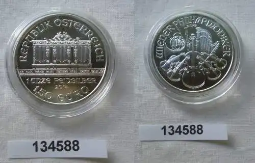 1,5 Euro Silbermünze Österreich 2014 Philharmoniker 1 Unze Feinsilber (134588)