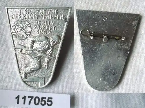 DDR Abzeichen 1.Kampfgruppenspartakiade Berlin 1967 (117055)
