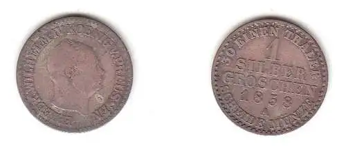 1 Silbergroschen Preussen 1858 A