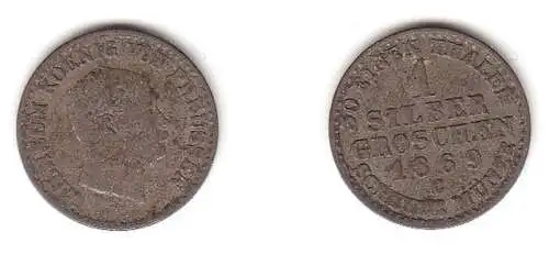 1 Silbergroschen Preussen 1869 C