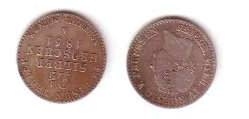 2 1/2 Silbergroschen Preussen 1851 A