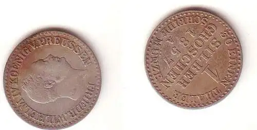 1 Silbergroschen Preussen 1857 A ss+