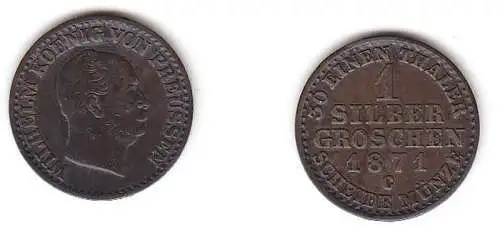 1 Silbergroschen Preussen 1871 C