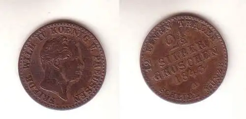 2 1/2 Silbergroschen Preussen 1843 A ss