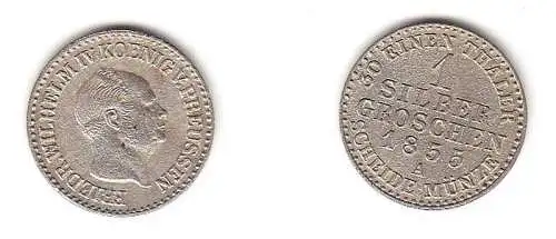 1 Silbergroschen Preussen 1855 A ss