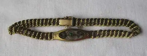 charmantes Gold Douple Armband Marke Union um 1920 (159860)