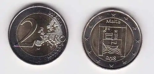 2 Euro Gedenkmünze Malta Kulturelles Erbe 2018 Stgl. (163982)