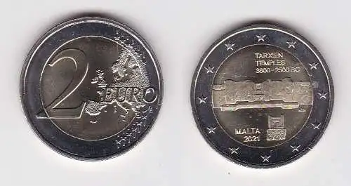 2 Euro Münze Malta Tempel von Traxien 2021 (161472)