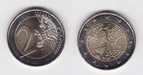 2 Euro Münze Malta Spiele Serie "Von Kindern mit Solidarität" 2020 (163188)