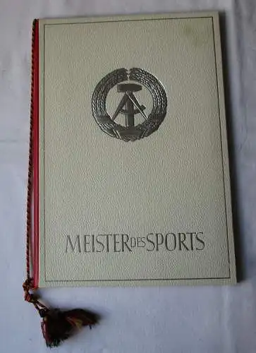 DDR Urkunde Meister des Sports 1964 C. Nestler Skilanglauf Körperkultur (132224)