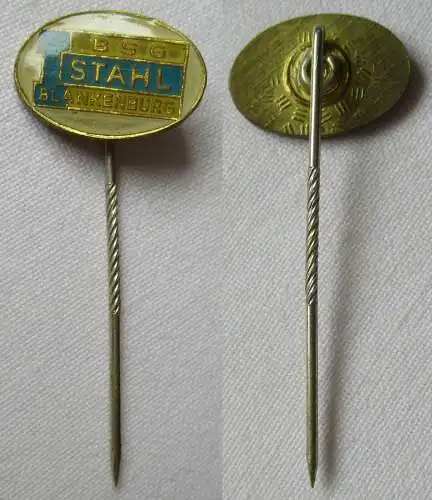 DDR Sport Anstecknadel Mitgliedsabzeichen BSG Stahl Blankenburg (140166)