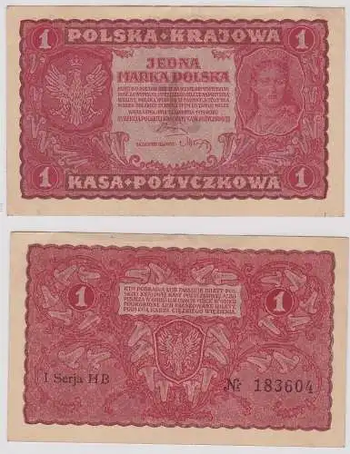 1 Marka Banknote Polen 23.8.1919 Pick 23 (167138)