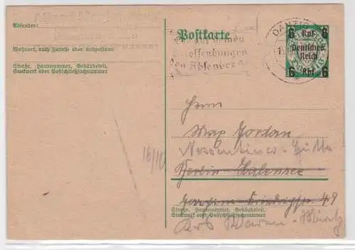 96949 Danzig Ganzsachen Postkarte P284 Stempel Danzig 1939