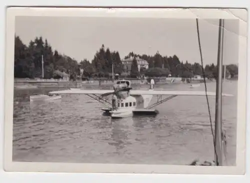 45275 Foto Dornier "Wal" Wasserflugzeug Fotograf Naumburg Saale