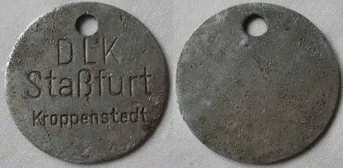 Aluminium DDR Wertmarke DLK Staßfurt Kroppenstedt (130530)