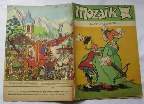 MOZAIK Mosaik Abrafaxe 1978/4 EXPORT UNGARN "CSALAFINTA CÈLLÖVÈSZET" RAR(119531)