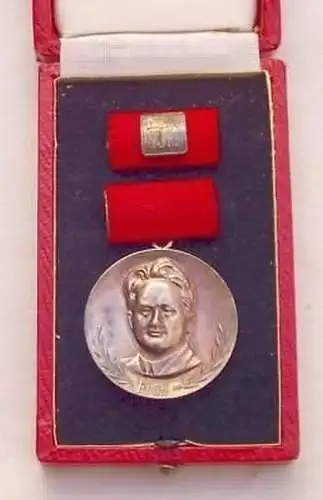 DDR Orden FDGB Fritz-Heckert-Medaille in Silber im Etui