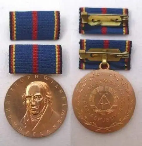 DDR Christoph Wilhelm Hufeland Medaille in Bronze