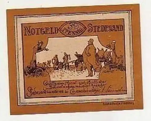 30 Pfennig Banknote Notgeld Gemeinde Stedesand 1920