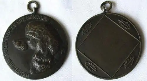 seltene Bronzemedaille Deutscher Pudelklub eV Sitz München um 1930 (126444)