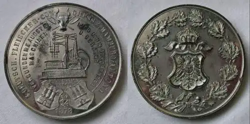 seltene Medaille 4. deutscher Fleischer Kongress Hamburg Altona 1878 (126286)