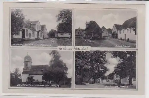 88866 Mehrbild Ak Gruß aus Thüssdorf Gasthof, Kriegerdenkmal usw. um 1940