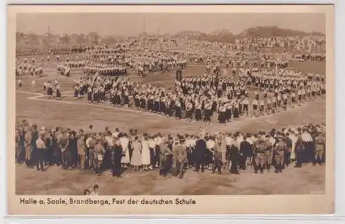 33085 Foto AK Halle a.S. - Brandberge, Fest der deutschen Schule