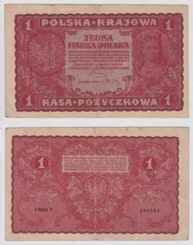 1 Marka Banknote Polen 23. August 1919 Pick 23 (159389)