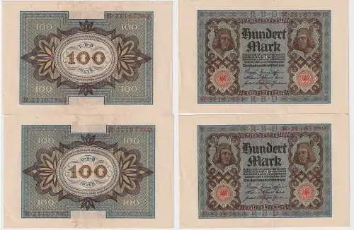 100 Mark Banknote Reichsbank Berlin 1. November 1920 fortlaufende Nr. (106783)