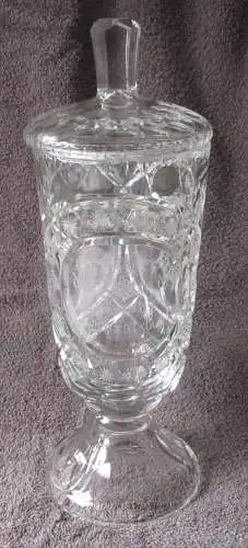 seltener DDR Ehrenpreis des Rates des Kreises Forst Lausitz Glas Pokal (156906)