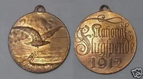 alte Medaille National Flugspende 1912