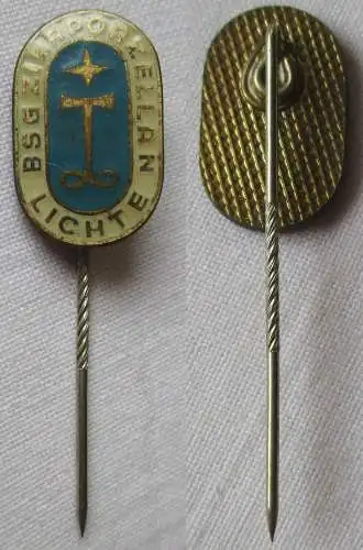 DDR Sport Anstecknadel Mitgliedsabzeichen BSG Zierporzellan Lichte (145669)