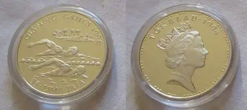 5 Tala Silber Münze Tokelau Olympiade 1996 Atlanta Schwimmer 1994 (126119)