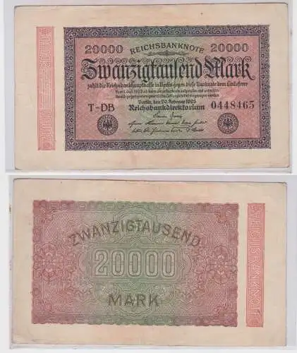 20000 Mark Banknote Berlin 20.9.1923 Rosenberg 84 c (144824)