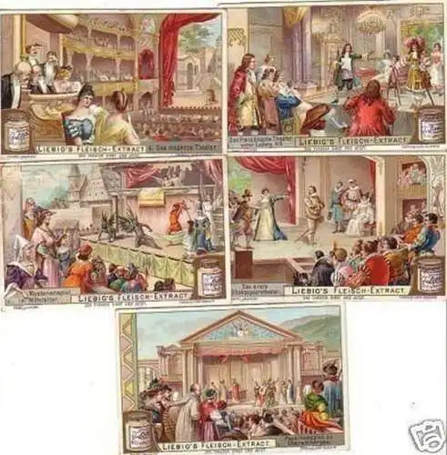 Liebig Serie 5 Sammelbilder "Theaterspiel" 19