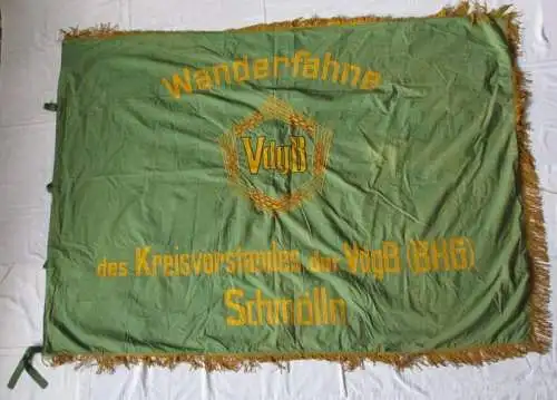 DDR Fahne beste Ortsvereinigung Kreisvorstand VdgB (BHG) Schmölln (135329)