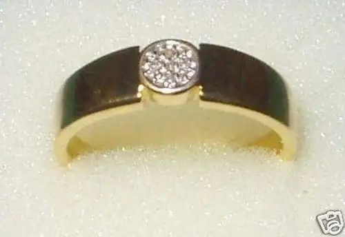 eleganter Damenring Gold mit Diamantsplittern