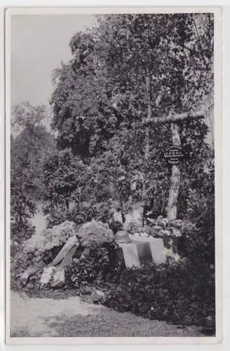 72022 Foto Ak Worblingen bei Singen Gedenkkreuz 1. und 2.Weltkrieg 1945