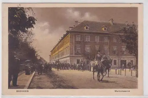 907141 Ak Budweis Ceské Budejovice - Partie an der Marienkaserne 1913