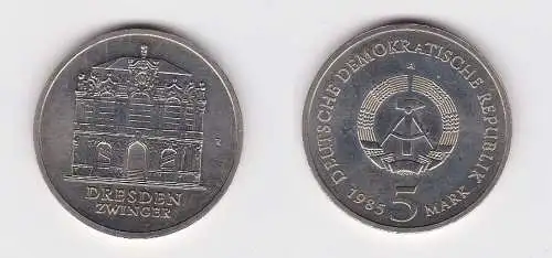 DDR Gedenk Münze 5 Mark Dresden Zwinger 1985 (155703)