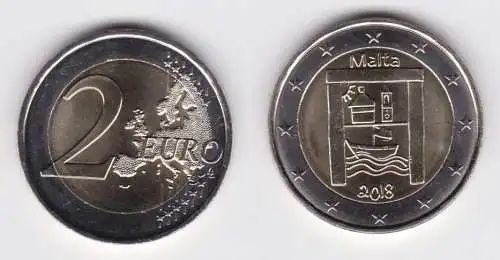 2 Euro Gedenkmünze Malta 2018 Kulturelles Erbe Stgl. (126865)