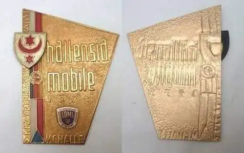 DDR Medaille ADMV Plakette Rallye Hallensia Mobile 1973