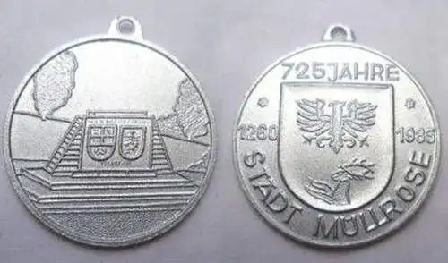 DDR Medaille 725 Jahre Stadt Müllrose 1260-1985