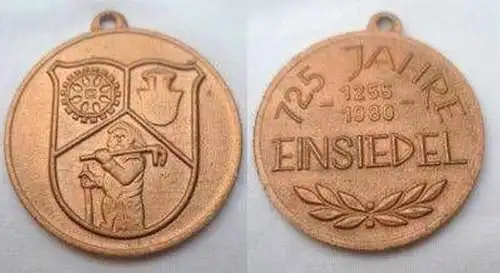 DDR Medaille 725 Jahre Einsiedel 1255-1980