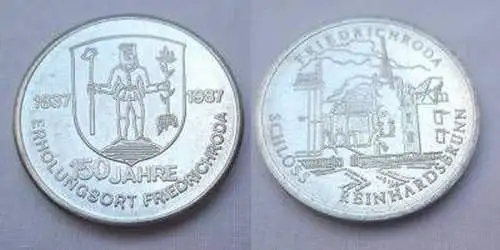 DDR Medaille 150 Jahre Erholungsort Friedrichroda 1987