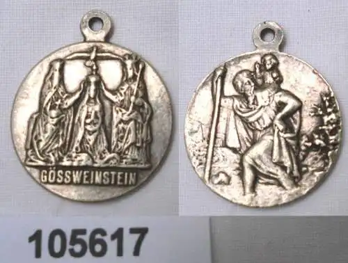 schöne versilberte Medaille ULLR Gössweinstein um 1930