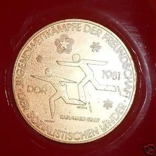 DDR Medaille Jugendwettkämpfe Karl Marx Stadt 1981