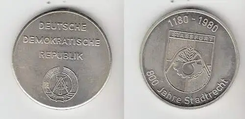 DDR Medaille 800 Jahre Stadtrecht Stassfurt 1180-1980 (110934)