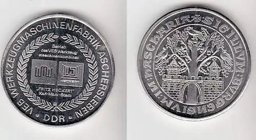 DDR Medaille VEB Werkzeugmaschinenfabrik Aschersleben (110931)